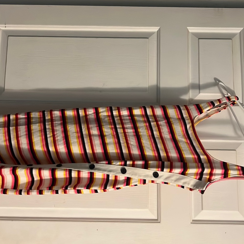 Striped summer cotton dress.